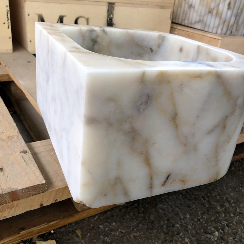 Marble sink, Vessel sink, calcatta marble sink, gold marble sink, hand carved sink, sinks for bathroom, powder room sinks, washbasin bathroom, vanity top sink, mounted marble sink, Wall Mount Sink, custom order sink, vanity sink
