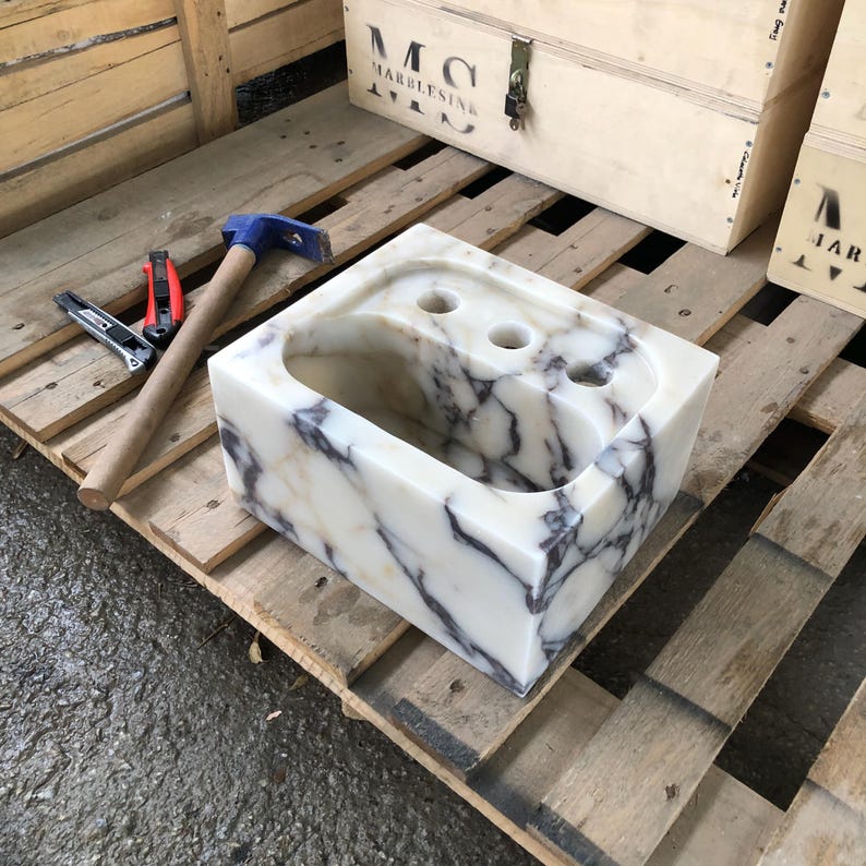Marble sink, Vessel sink, calcatta marble sink, gold marble sink, hand carved sink, sinks for bathroom, powder room sinks, viola vanity, washbasin bathroom, vanity top sink, mounted marble sink, Wall Mount Sink, custom order sink