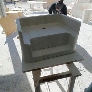 Elegant Bathroom Sink Wall Mount Marble Sink Marble Bathroom Sink Powder Room Sink Top Natural Stone White Marble Sink Custom Vanity