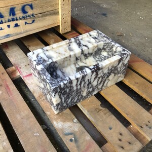 natural stone sink, rectangular sink, matte marble sink, farmhouse sink, calacatta viola sink, marble sink, stone sink, large sink, bathroom sink, large bathroom sink, small bathroom sink, white grey sink, white marble sink