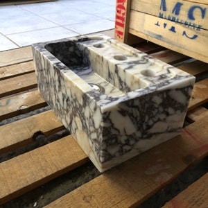natural stone sink, rectangular sink, matte marble sink, farmhouse sink, calacatta viola sink, marble sink, stone sink, large sink, bathroom sink, large bathroom sink, small bathroom sink, white grey sink, white marble sink
