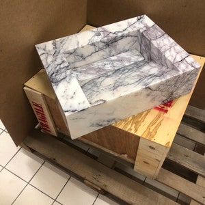 Elegant Bathroom Sink Wall Mount Marble Sink Marble Bathroom Sink Powder Room Sink Top Natural Stone Lilac Marble Sink Custom Vanity