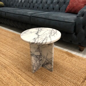 Marble Coffee Table - Modern Side Table, Luxury Living Room Table, Handmade Stone Table, Custom Marble Table