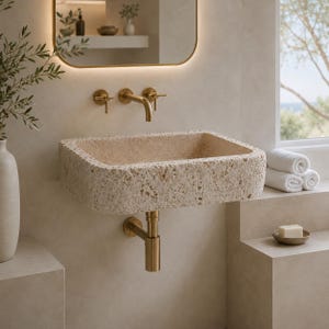 Floating Stone Vanity Basin