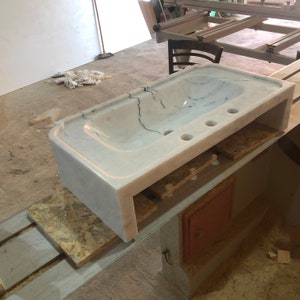 carrara marble sink,
wall mount sink,
floating vanity,
3 hole marble sink,
custom marble basin,
white stone sink,
modern bathroom sink,
handmade wall sink,
european marble sink,
natural stone vanity,
luxury wall basin,
minimalist sink,
artisan marble sink
