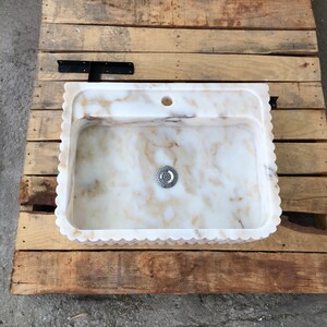 River Stone Vessel Sinks, Bathroom Art, Stone Sinks, Stone Sinks, Bathroom Sinks, Natural Sinks, Calacatta Sinks, Vanity Wash Basins Calacatta Marble Stone Sink Bathroom Vanity Modern Sink