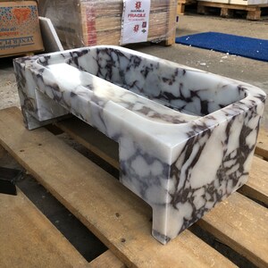 Calacatta Viola Marble Sink, Special Order Sink, Marble Sink Countertop, Marble Large Sink, Wall Sink, Powderroom Sink, Bathroom Sink
