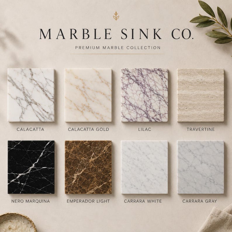 Luxury handcrafted Calacatta Viola marble floating wall mounted bathroom sink with sculptural fluted front and architectural backsplash in a premium designer bathroom.
