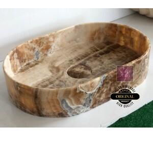 Onyx Bathroom Sink Custom Vanity Top Custom Marble Sink Wall Mount Marble Sink Marble Bathroom Sink Powder Room Sink, Marble vanity sink