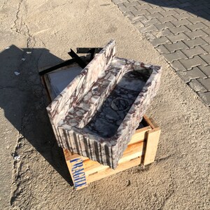 Calacatta Viola Marble Sink, Custom Order Sink, Powder Room Sink, Wall Mount Sink, Custom order Bathroom Vanity