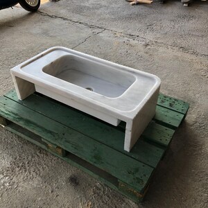 Elegant Bathroom Sink Wall Mount Marble Sink Marble Bathroom Sink Powder Room Sink Top Natural Stone Carrara Marble Sink Custom Vanity