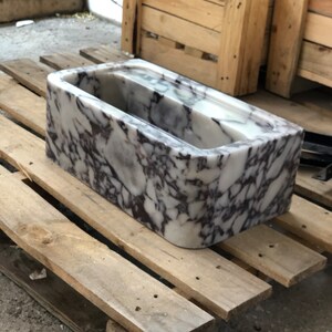 Calacatta Viola Marble Sink, Special Order Sink, Marble Sink Countertop, Marble Large Sink, Wall Sink, Powderroom Sink, Bathroom Sink