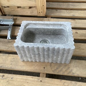 Travertin Bathroom Sink Wall Mount Marble Sink Marble Bathroom Sink Powder Room Sink Natural Stone Sink Silver Travertine Sink Custom Vanity