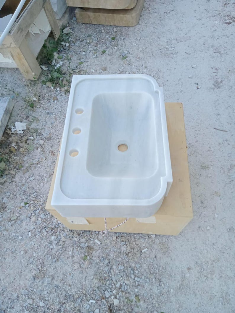 Luxury Carrara Marble Sink, Viola Premium Hand Carved Marble Wash Basin, Custom Size High Quality Bathroom Vanity