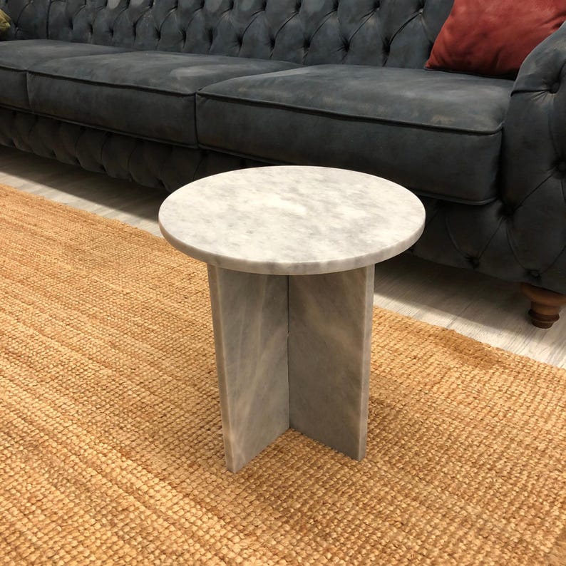 Marble Coffee Table - Modern Side Table, Luxury Living Room Table, Handmade Stone Table, Custom Marble Table