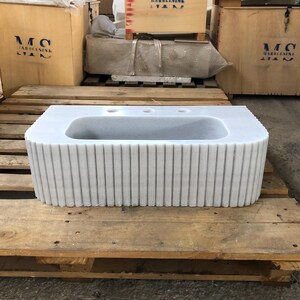 Bathroom Sink, 100% Genuine Stone Marble Sink , High-Quality Washbasin - Customizable Bathroom Vanity Sink for Real Interior Designers