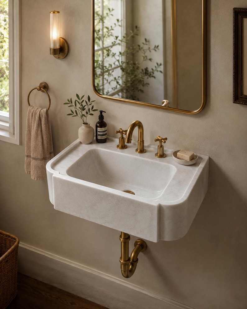 Luxury Carrara Marble Sink, Viola Premium Hand Carved Marble Wash Basin, Custom Size High Quality Bathroom Vanity