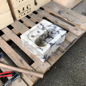Marble sink, Vessel sink, calcatta marble sink, gold marble sink, hand carved sink, sinks for bathroom, powder room sinks, viola vanity, washbasin bathroom, vanity top sink, mounted marble sink, Wall Mount Sink, custom order sink