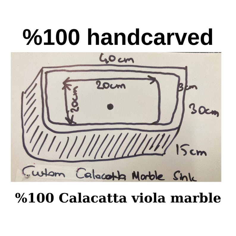 Calacatta Marble Double Sink Set – Hand-Carved, Wall-Mount or Countertop, Bamboo Design, Custom Stone Sink, Custom Marble Sink