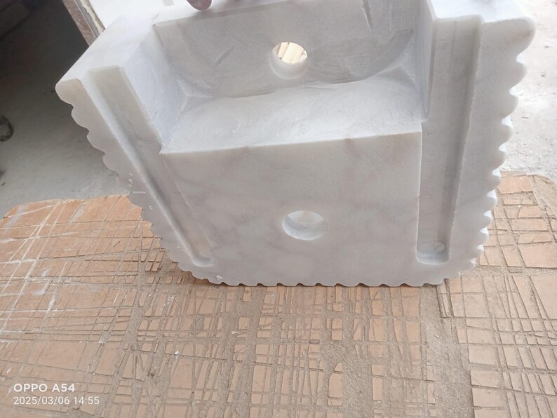 Elegant Bathroom Sink Wall Mount Marble Sink Marble Bathroom Sink Powder Room Sink Top Natural Stone Calacatta Marble Sink Custom Vanity