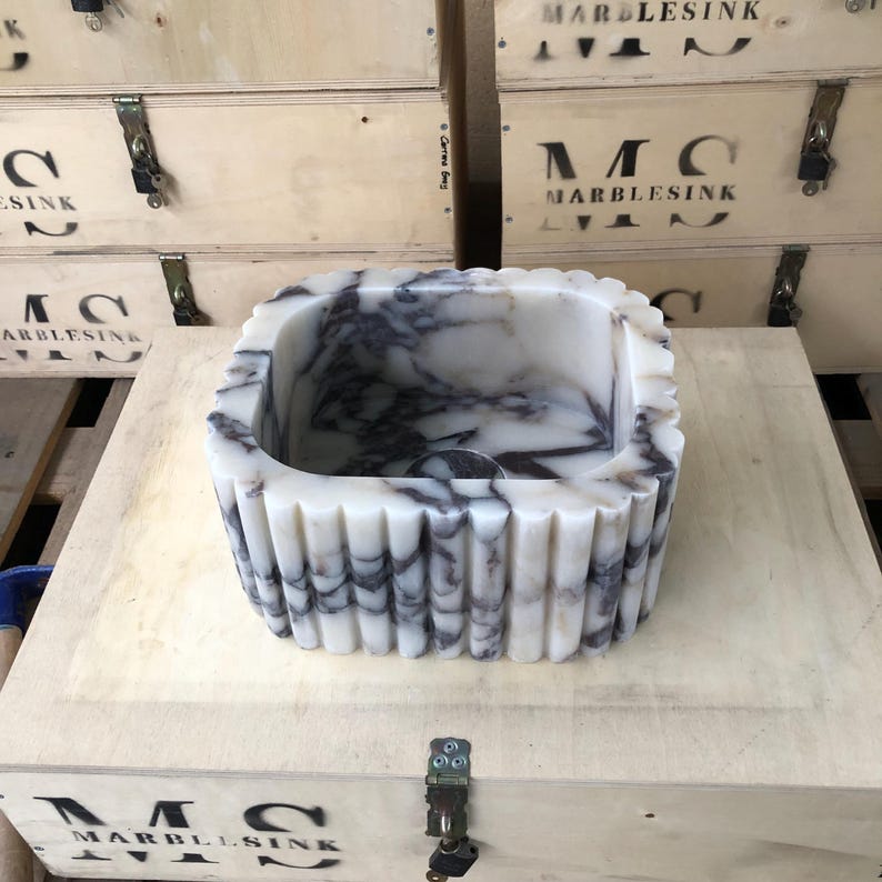Marble sink, Vessel sink, calcatta marble sink, gold marble sink, hand carved sink, sinks for bathroom, powder room sinks, viola vanity, washbasin bathroom, vanity top sink, mounted marble sink, Wall Mount Sink, custom order sink