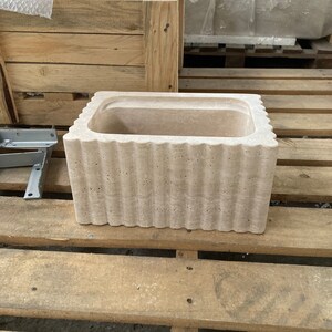Elegant Bathroom Sink Wall Mount Marble Sink Marble Bathroom Sink Powder Room Sink Top Natural Stone Travertine Marble Sink Custom Vanity