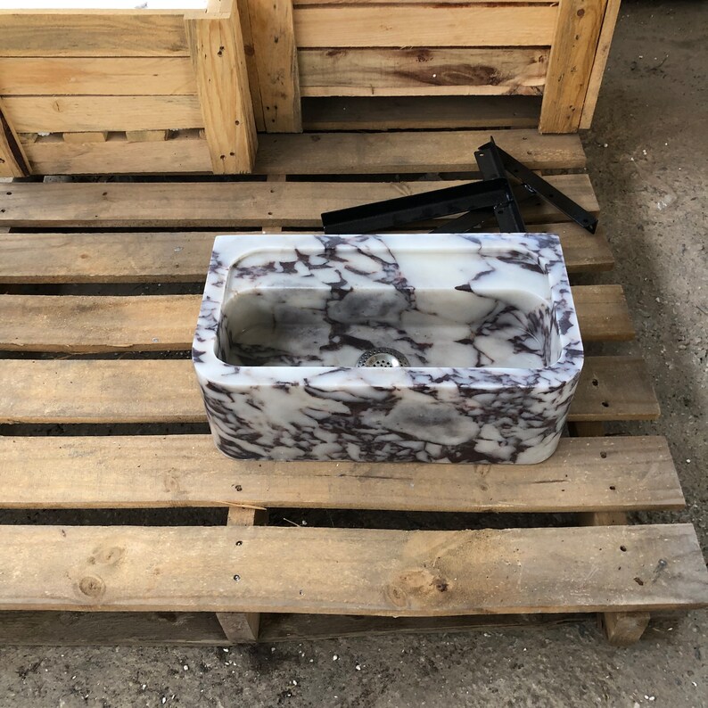 Calacatta Viola Marble Sink, Special Order Sink, Marble Sink Countertop, Marble Large Sink, Wall Sink, Powderroom Sink, Bathroom Sink