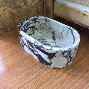 Elegant Bathroom Sink Wall Mount Marble Sink Marble Bathroom Sink Powder Room Sink Top Natural Stone Calacatta Marble Sink Custom Vanity