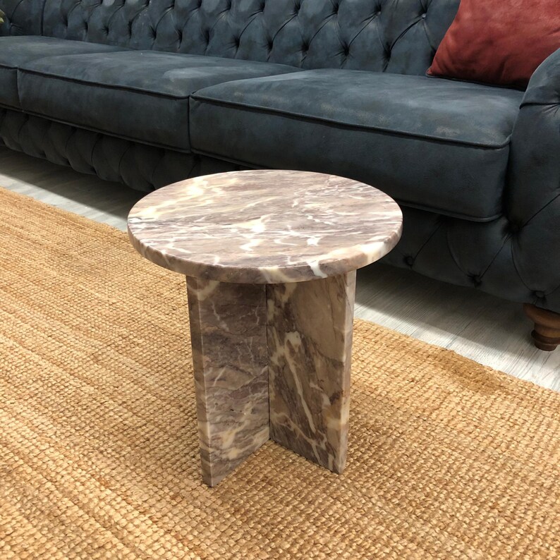 Marble Coffee Table - Modern Side Table, Luxury Living Room Table, Handmade Stone Table, Custom Marble Table