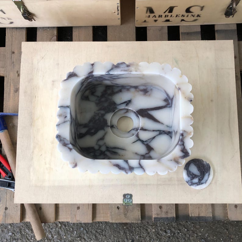Marble sink, Vessel sink, calcatta marble sink, gold marble sink, hand carved sink, sinks for bathroom, powder room sinks, viola vanity, washbasin bathroom, vanity top sink, mounted marble sink, Wall Mount Sink, custom order sink