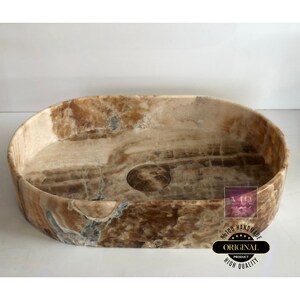 Onyx Bathroom Sink Custom Vanity Top Custom Marble Sink Wall Mount Marble Sink Marble Bathroom Sink Powder Room Sink, Marble vanity sink
