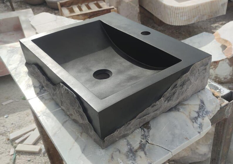 Black Marble Sink
Rustic Stone Basin
Luxury Wall Mount Sink
Handcrafted From Solid Marble
Natural Stone Character
Custom Sizes Available
Wall Mount Or Countertop
Perfect For Powder Rooms
Secure Crated Shipping
Designed For Luxury Bathrooms