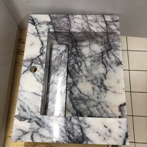 Elegant Bathroom Sink Wall Mount Marble Sink Marble Bathroom Sink Powder Room Sink Top Natural Stone Lilac Marble Sink Custom Vanity