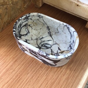 Elegant Bathroom Sink Wall Mount Marble Sink Marble Bathroom Sink Powder Room Sink Top Natural Stone Calacatta Marble Sink Custom Vanity