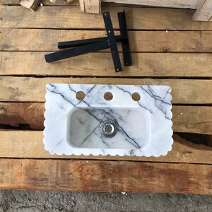 Stone Vessel Sinks, L45cmxW25cmx16 cm Sized，Stone Sinks, Stone Sinks, Bathroom Sinks, Natural Sinks, Carrara Marble Sinks, Vanity Washbasins