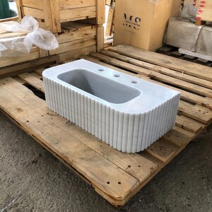 Bathroom Sink, 100% Genuine Stone Marble Sink , High-Quality Washbasin - Customizable Bathroom Vanity Sink for Real Interior Designers