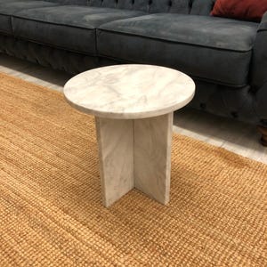 Marble Coffee Table - Modern Side Table, Luxury Living Room Table, Handmade Stone Table, Custom Marble Table