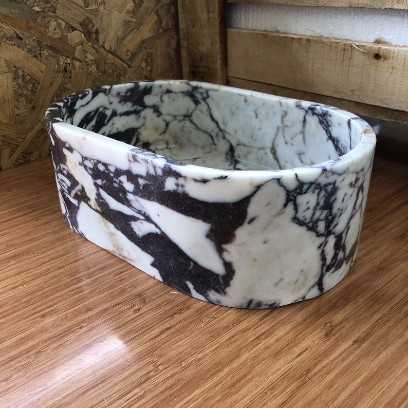 Elegant Bathroom Sink Wall Mount Marble Sink Marble Bathroom Sink Powder Room Sink Top Natural Stone Calacatta Marble Sink Custom Vanity