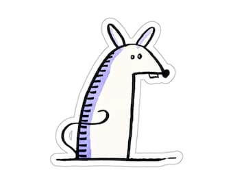 Mouse Die-cut Vinyl Sticker, Nezumi Character Illustration