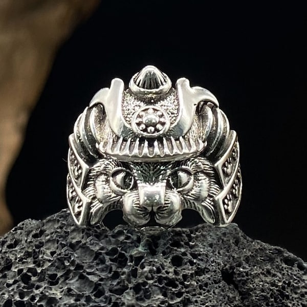 Vintage Warrior Cat Ring Cat Soldier Animal Ring Unisex Opening Party Jewelry Gift