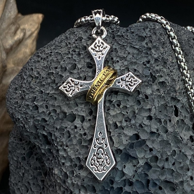 Cool Cross Necklace - Etsy
