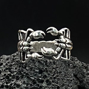 Retro Scorpion Ring: Handmade Silver Copper Band, Punk Hip Hop Style