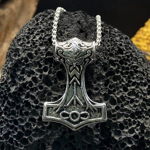 Mighty Nordic Viking Hammer Pendant Myth Mjolnir Pendant Trendy Men Street Hip Hop Jewelry