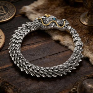 Dragon Bone Bracelet: Retro Gothic Punk Hip Hop Bangle Daily Art Decor Jewelry