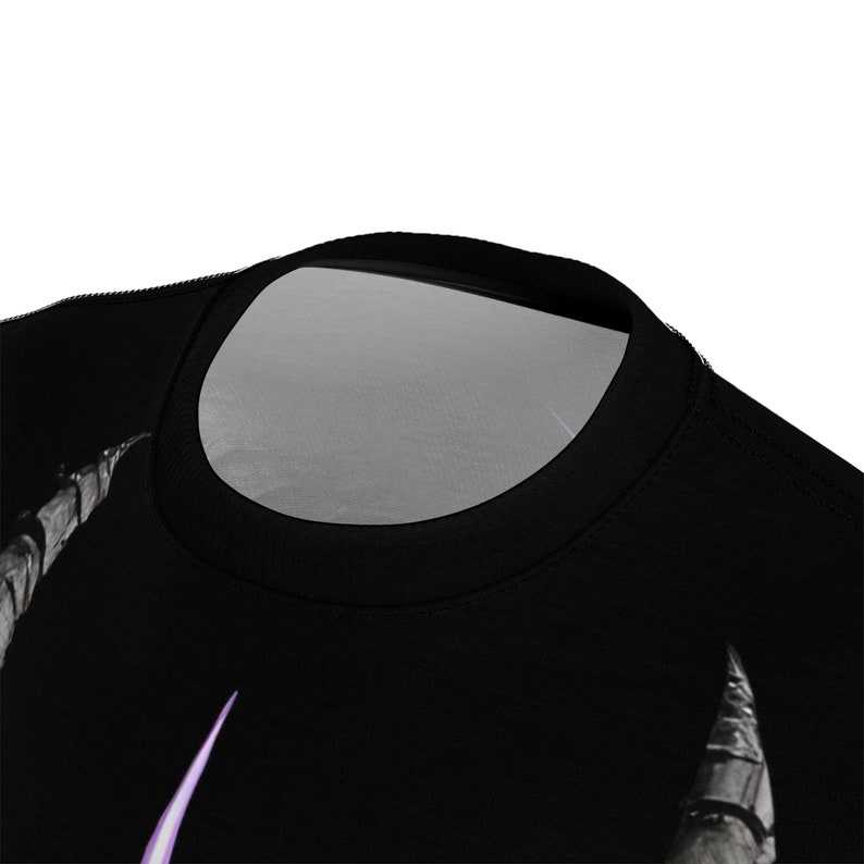 Halloween Purple Ribbon Unisex Faded Tee
