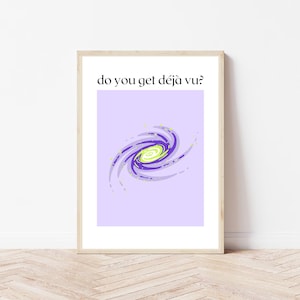 Olivia Rodrigo Deja Vu inspiriert, Do You Get Deja Vu Songtexte Print, Deja Vu Olivia Rodrigo Poster, Olivia Rodrigo Songtexte Wand Kunst Dekor Prints