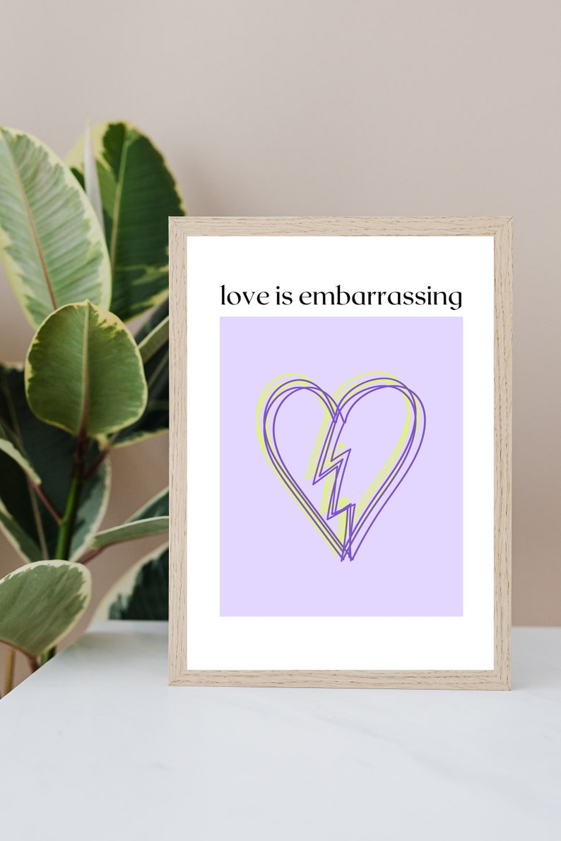 Olivia Rodrigo Love is Embarrassing Inspired, Love is Embarrassing Lyrics Print, Olivia Rodrigo