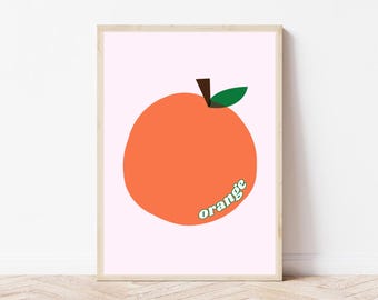Orange Print - Etsy