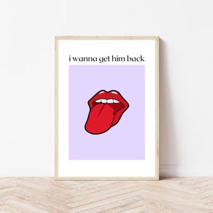 Olivia Rodrigo inspiriert Get Him Back, Get Him Back Print, I Wanna Get Him Back Olivia Rodrigo Poster, Olivia Rodrigo Print