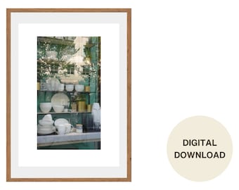Looking Through the Store Window in Canada Photography: Inspirational Wall Art Digital Download